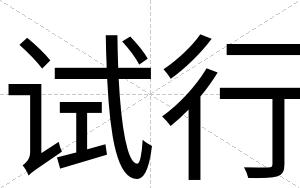 试行