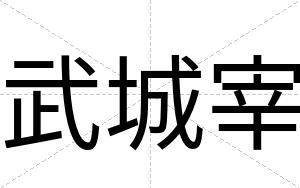 武城宰