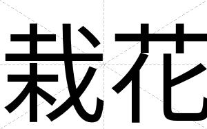 栽花