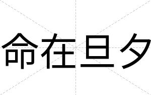 命在旦夕
