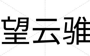 望云骓