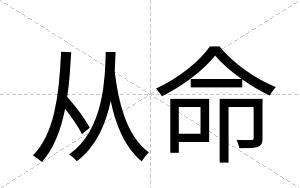 从命
