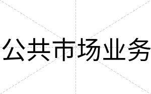 公共市场业务