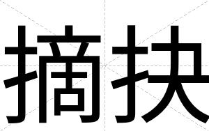 摘抉