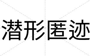 潜形匿迹