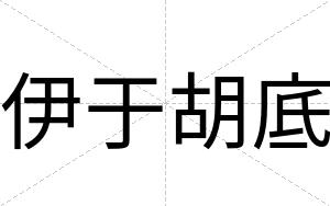 伊于胡底