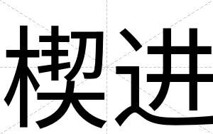 楔进