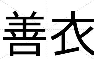 善衣