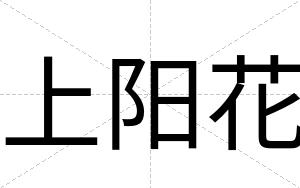 上阳花