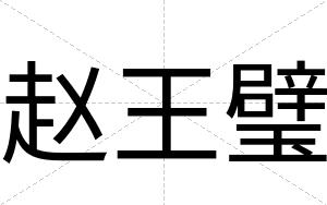 赵王璧