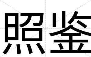 照鉴