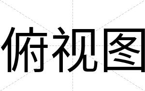 俯视图