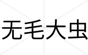 无毛大虫