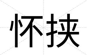 怀挟
