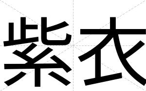 紫衣