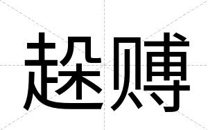 趓赙