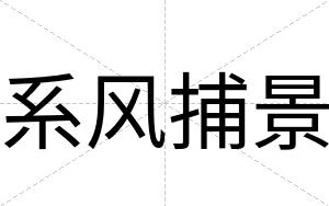 系风捕景