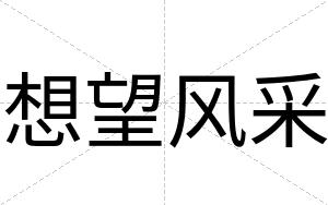 想望风采