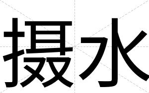 摄水
