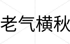 老气横秋