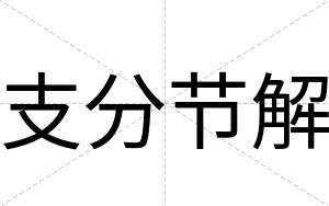 支分节解