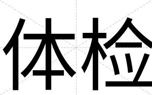 体检