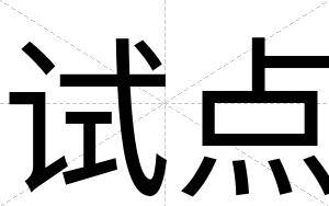试点