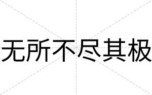 无所不尽其极