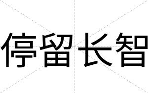停留长智