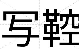 写鞚