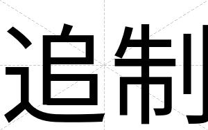 追制