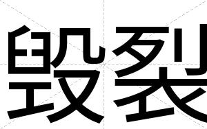毁裂