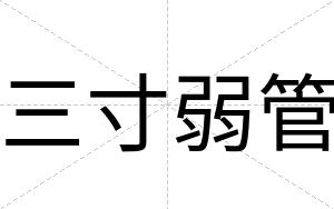 三寸弱管