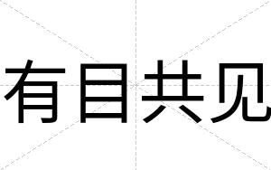 有目共见