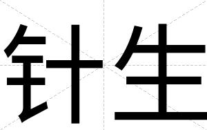 针生