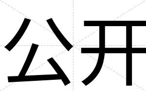 公开