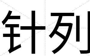 针列