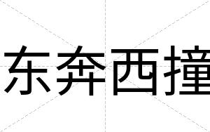 东奔西撞