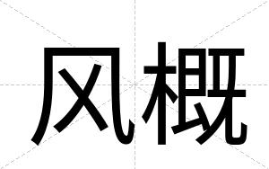 风概