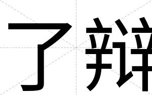 了辩