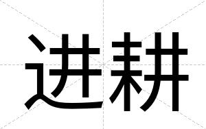 进耕