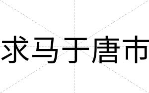 求马于唐市