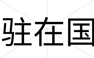 驻在国