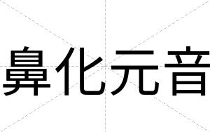 鼻化元音