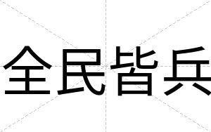 全民皆兵