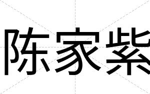 陈家紫