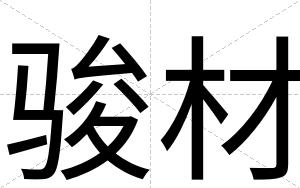 骏材