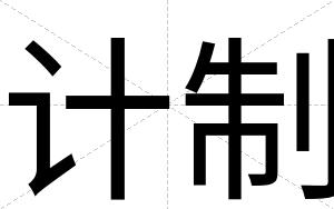 计制