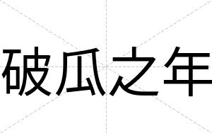破瓜之年