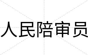 人民陪审员